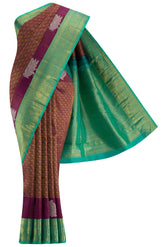 Pure Silk Pure Zari Purple Kanchipuram Saree