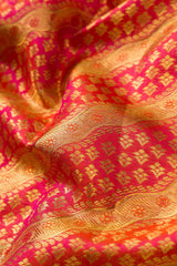 Orange Kanchipuram Silk Saree
