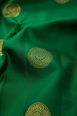 Green Dual Tone Soft Silk Saree